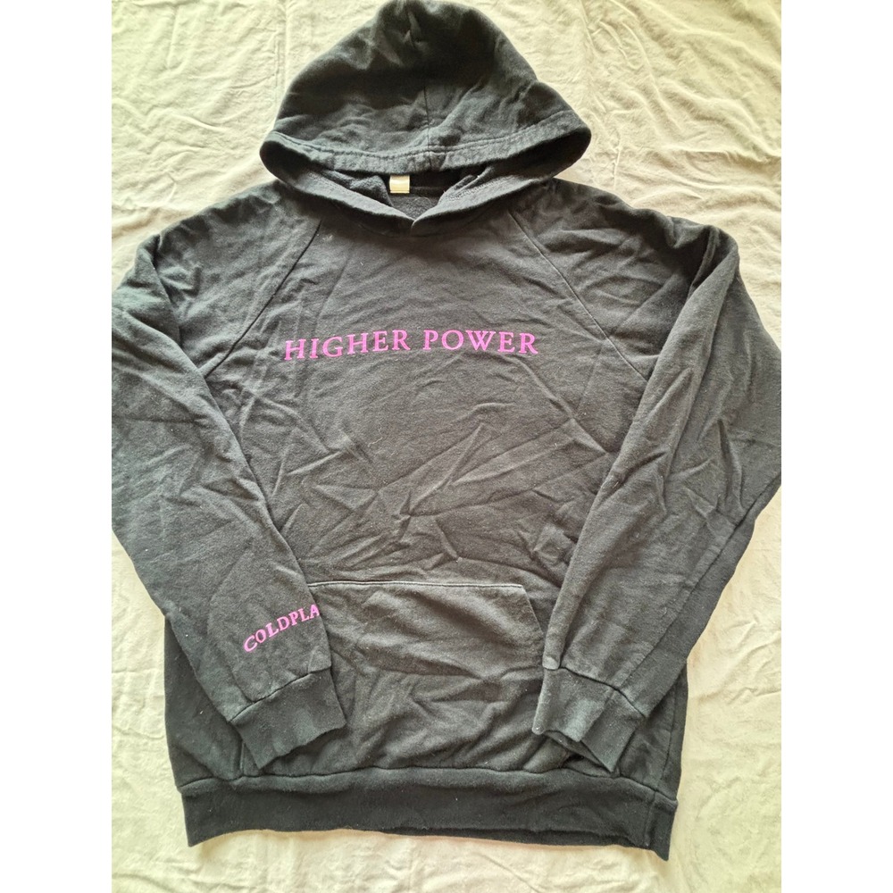 Coldplay Higher Power Hoodie Black Pink Music of the Spheres Tour Band Merch MD
